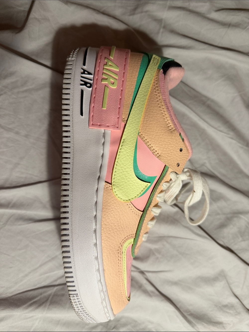 Nike' Air Force 1 Low - Pink, Yellow & Green